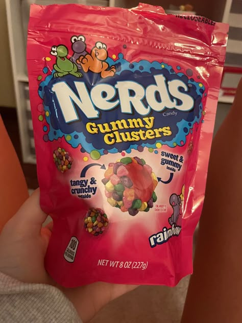 Nerds Gummy Clusters, Gummy Clusters, Nerds Candy, Popular Candy, Sleepover Food, Candy Brands, Cute Snacks, Wreck It Ralph, Sour Candy