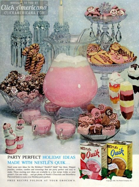 Nestle Quik, Aesthetic Foods, Chrysler Cars, Vintage Cooking, Old Advertisements, Retro Advertising, Food Ads, Retro Ads, Chocolate Strawberry