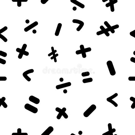 Mark, sign, symbol of mathematics education concept seamless pattern black and white abstract background vector illustration vector illustration Math Notebook Cover, Math Vector, Doodle Maths, White Abstract Background, Math Wallpaper, Ocean Theme Crafts, Free Human Body, Human Body Activities, School Book Covers