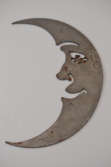 Plasma Cam Projects, Metal Cutouts Designs, Sheet Metal Crafts, Weld Projects, Moon Faces, Jewelry School, Dragon Fly Craft, Sheet Metal Art, Welded Metal Projects