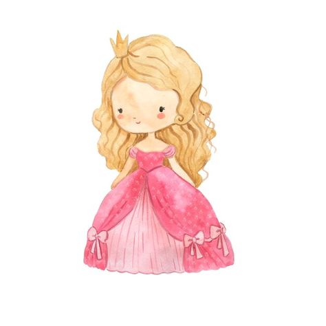 Ogrishina Author Portfolio | Freepik Princess Watercolor, Princess Illustration, Pro Create, Illustration For Kids, Board Art, Children Illustration, Bulletin Board, Art Boards, Premium Vector