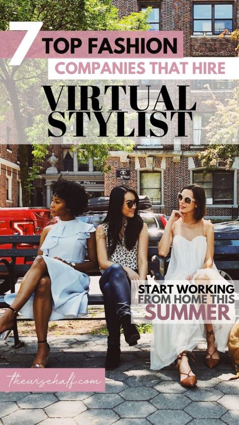 Love fashion? Here’s a fun an fab work. Work as a Virtual/Remote Stylist and make money from home. Here’s 7 companies that will pay you to be a virtual stylist. Work from home and make money online #virtualstylist #onlinestylist #sidehustleideas Personal Fashion Stylist, Start A Business From Home, Best Home Business, Fashion Jobs, Online Stylist, Style Makeover, Virtual Stylist, Virtual Fashion, Part Time Jobs