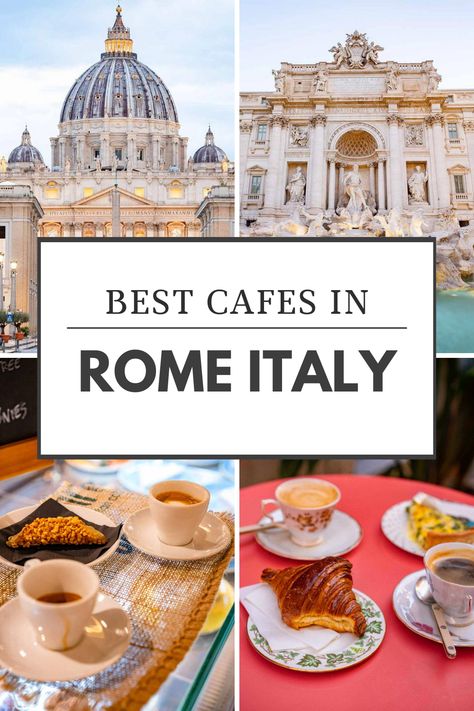 Rome Cafe, Best Restaurants In Rome Italy, Rome Coffee Shops, Cafe In Rome, Best Cafes In Rome, Places To Eat In Rome, Rome Cafes, Rome Coffee, Best Food In Rome