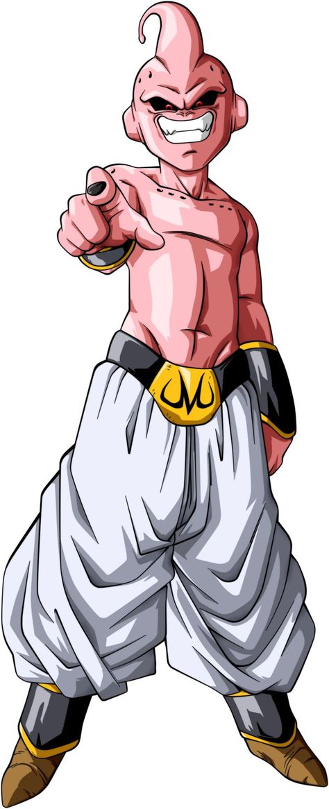 Conocido como Bubú en España y como Majin-Boo desde Dragon Ball Super, es el resultado del Majin-Boo que realiza la fisión para separarse en dos mitades, una buena y una mala. Majinbu Dragon Ball Z, Kid Buu Art, Kid Buu Manga, Majin Buu Wallpapers, Kid Buu Tattoo, Kid Buu Wallpaper, Majin Buu Art, Kid Buu Dbz, Majin Buu Tattoo