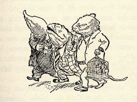 the wind in the willows by kenneth grahame, illustrated by e. h. shepard Eh Shepard, The Wind In The Willows, Mr Toad, Wind In The Willows, 캐릭터 드로잉, Black And White Illustration, Children's Book Illustration, Book Characters, Toad