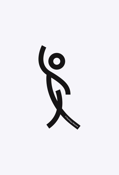 Dance logo - Symmetry Gesture by Kanhaiya Sharma  #dance #dancer #gym #human #logo #logomark Dancer Logo Design, Dance Logo Design Creative, Dance Logo Ideas, Dance Symbols, Dance Logos, Dance Typography, Logo Design Dance, Dancer Logo, Dance Icon