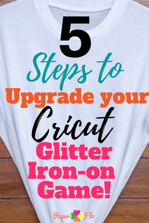 Cricut Glitter Iron On, Glitter Vinyl Shirts, Heat Transfer Ideas, Glitter Tshirt, Game Paper, Glitter Projects, Iron On Cricut, How To Use Cricut, Cricut Mat