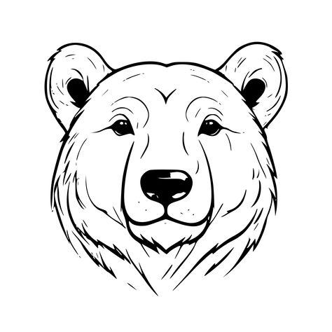 Check this out on SVG.io Stencil Animals, Bear Head, Free Svg Cut Files, Art Animals, Free Baby Stuff, Simple Shapes, Small Business Owners, Svg Cricut, Intricate Patterns