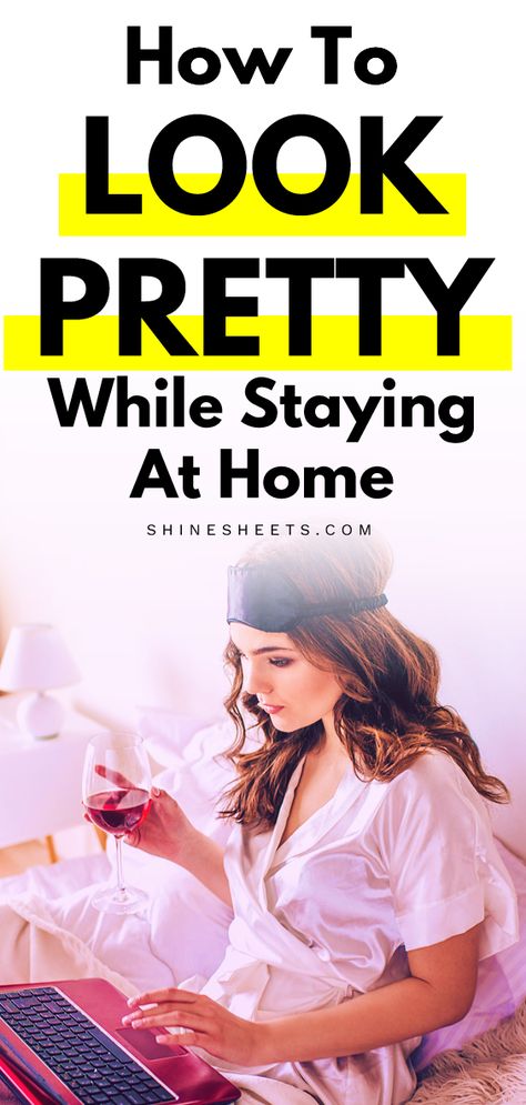 If you feel like you have forgotten to take care of yourself lately, if  you feel like you would be in a better mood if you looked more put  together, it’s perfectly okay to spend a few minutes to get ready in the  morning and look good for the day – even if it’s a day at home!  #stayathome #lookgood #pretty #beauty #style #stayingathome #workathome  #wahm #style Look Good At School, How To Look Prettier Tips, Look Good Without Makeup, How To Look Good In Pictures, Look Good Everyday, Look Good In Photos, Improve Your Looks, Effortlessly Pretty, Chignon Wedding