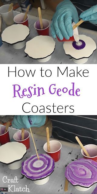 Diy Resin Coasters, Geode Coasters, Coasters Resin, How To Make Resin, Epoxy Resin Diy, Resin Geode, Coaster Crafts, Resin Crafts Tutorial, Diy Resin Projects