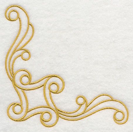 Sashiko Swirls Corner Sashiko Designs, Swirl Embroidery, Quilt Labels, Embroidery Library, Corner Designs, Hand Embroidery Designs, Metallic Thread, Embroidery Files, 404 Page Not Found