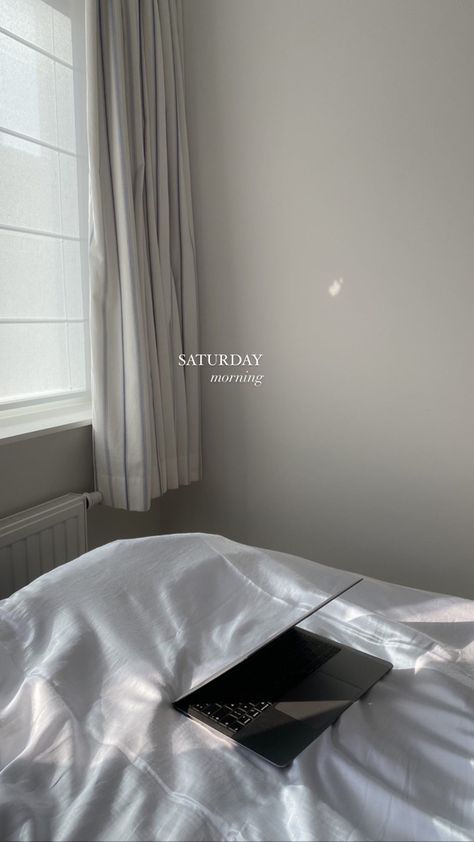 #saturday #vibes #weekend #morning #morningvibes #routine #laptop #aesthetic #bed #bedroom #decor #workfromhome #workoutmotivation #dayoff Saturday Morning Astethic, Work Laptop Aesthetic, Self Care Aesthetic Pictures Wallpaper Laptop, Laptop In Bed Aesthetic, Working Aesthetic Laptop, Aesthetic Bed Photos, Morning In Bed Aesthetic, Aesthetic Bed Pictures, Girl With Laptop Aesthetic