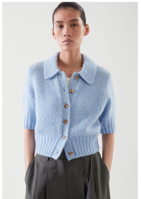 Cos Shorts, Oversized Long Sleeve Shirt, Short Sleeve Knit Top, Wool Waistcoat, Merino Wool Cardigan, Cashmere Jumper, Wool Vest, Cardigan Outfits, Wool Turtleneck