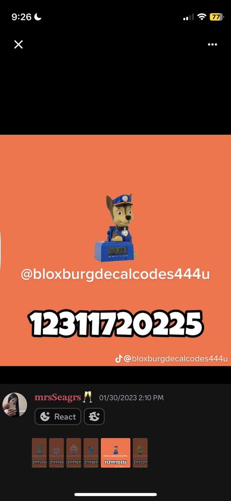 Paw Patrol Decals Bloxburg, Decals Bloxburg, Boys Decal, House Decals, Decal Codes, Bloxburg Decals, Paw Patrol, Coding, Quick Saves