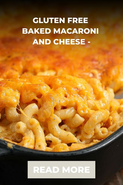 Gluten and Lactose Free Baked Macaroni and Cheese gives you the ooey gooey comfort of a creamy mac and cheese without the lactose. Lactose Free Mac And Cheese Recipe, Lactose Free Pasta Recipes, Lactose Free Mac And Cheese, Creamy Baked Mac And Cheese, Gluten Free Mac And Cheese, Gluten Free Items, Baked Macaroni And Cheese, Cheese Dinner, Creamy Mac And Cheese