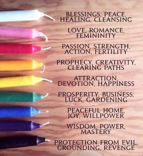 Candle Color Meanings Magic, Celtic Witch, Candle Color Meanings, Wiccan Magic, Witch Spirituality, Magic Spell Book, Coloured Candles, Candle Magick, Wiccan Spell Book