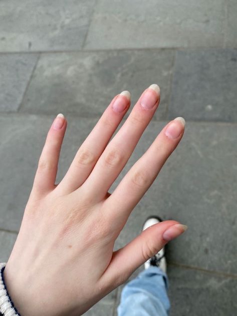 Slim Hands Long Nails, Simple Nail Shapes, Long Pretty Nails Natural, Natural Aesthetic Nails, Best Shape Nails For Long Fingers, How To Get Slender Fingers, Long Slender Hands Women, Slim Fingers Aesthetic, Men Long Nails