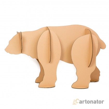 3d Cardboard Animals, Cardboard Bear, Bear Paper Craft, Cardboard Jungle Animals, 3d Polar Bear, Cardboard Animals, Zoo Birthday Party, Momma Bear, Zoo Birthday