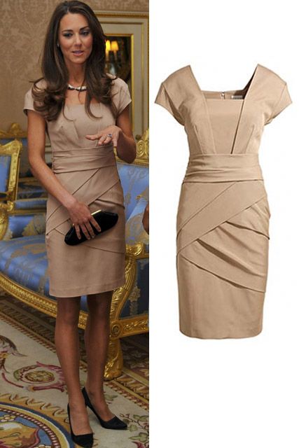 Vestidos Kate Middleton, Kate Middleton Style Dresses, Kate Middleton Stil, Looks Kate Middleton, Kate Middleton Dress, Kate Dress, Middleton Style, Beige Dress, Kate Middleton Style