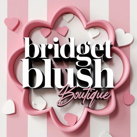 @bridgetifeanyi2 #ideogram Blush Boutique, 3d Logo, Clothing Brand, Blush, Boutique, Quick Saves