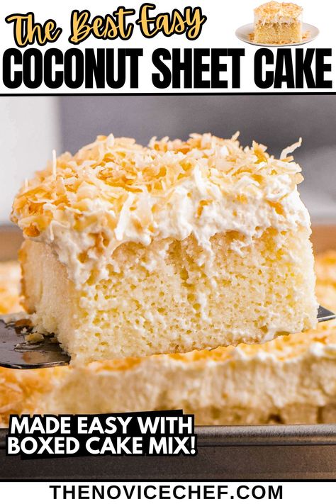 This tropical coconut poke cake recipe is so moist and flavorful from the sweet cream of coconut and fluffy coconut whipped cream toppings. Simple to make using a box of cake mix, this easy coconut cake is perfect for any occasion! Easy White Cake Recipe 3 Ingredients, Coconut Poke Cake Recipe, Easy Coconut Cake Recipe, Easy Coconut Cake, Easy White Cake Recipe, Coconut Poke Cake, Coconut Sheet Cakes, Coconut Poke Cakes, Coconut Pound Cakes