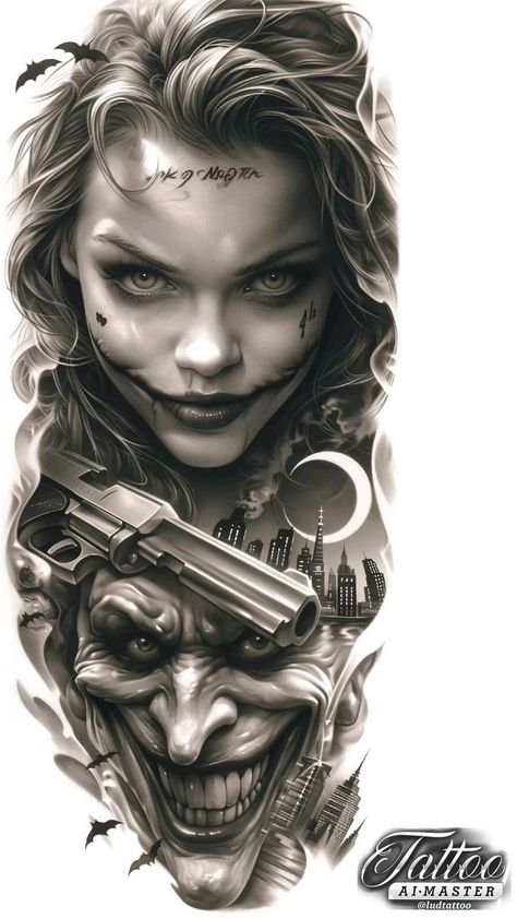 2 Faces Tattoo, Chicano Tattoo Design, Tattoo Black Women, Faces Tattoo, Cholo Tattoo, Chest Tattoo Stencils, Tattoo Black And Grey, Joker Tattoo Design, Mexican Art Tattoos