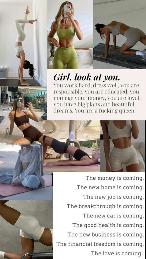 Daglig Motivation, Fitness Vision Board, Vision Board Manifestation, Vie Motivation, Vision Board Inspiration, Get My Life Together, Healthy Lifestyle Motivation, Healthy Girl, Healthy Lifestyle Inspiration