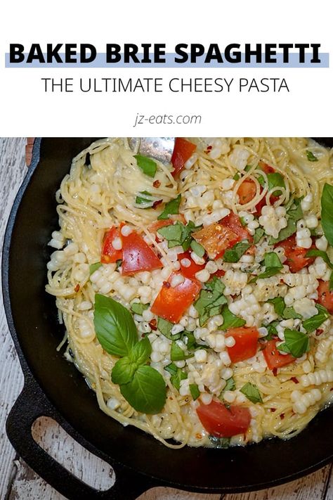 Brie Spaghetti, Cold Spaghetti Salad, Melted Brie, Spaghetti Salad, Fresh Tomato Sauce, Cold Pasta Salad, Cheesy Pasta, Brie Cheese, Yummy Pasta Recipes