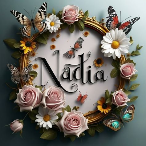 Nadia Name Wallpaper, Nadia Name, Fav Aesthetic, Baby Nursery Ideas, Backgrounds Phone, Name Wallpaper, Name Day, Backgrounds Phone Wallpapers, 3d Wallpaper