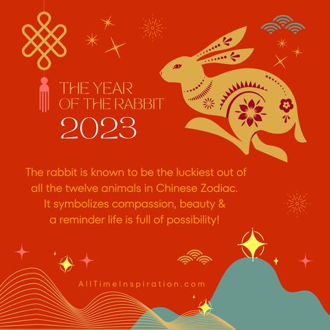 Year Of The Rabbit 2023 Quotes, Chinese Lunar New Year 2023, Year Of The Cat 2023, Chinese Rabbit Tattoo, Year Of The Rabbit Tattoo, Lunar New Year Wishes, Year Of The Rabbit Art, Rabbit Symbolism, Rabbit Symbol