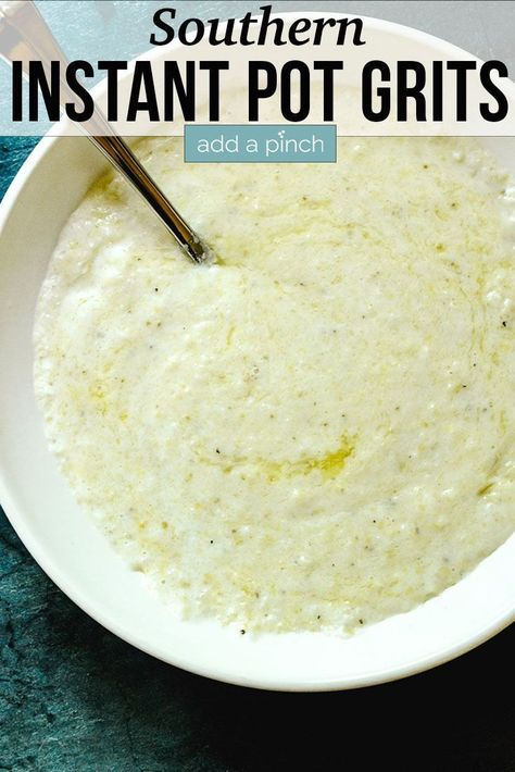 Instapot Grits, Instant Pot Grits, Homemade Grits, Southern Grits, Quick Grits, Instant Grits, How To Cook Grits, Creamy Grits, Southern Recipe