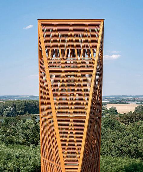 https://www.designboom.com/architecture/winding-timber-lookout-tower-budapest-nature-reserve-robert-gutowski-architects-05-04-2023/ Lookout Tower, Park Forest, Timber Structure, Photography Series, Memorial Museum, Timber House, Wooden Beams, Nature Reserve, Green Wall