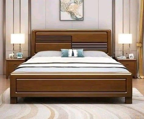 Bed Decoration Ideas, Latest Wooden Bed Designs, King Size Bed Designs, Wooden Furniture Design, Simple Bed Designs, Bed King Size, Store Shelves Design, Double Bed Designs, Wooden Bedroom Furniture