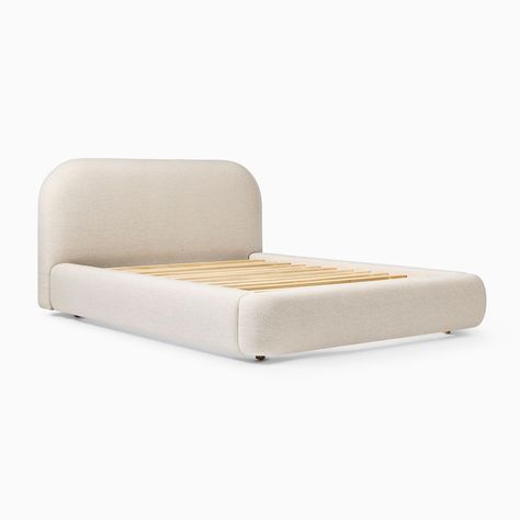 Laurent Bed | West Elm Super Single Bed, West Elm Bedding, Luxury Beds, Bedroom Aesthetics, Single Bed Frame, Apartment Life, Furniture Trends, Design Innovation, Outdoor Dining Furniture