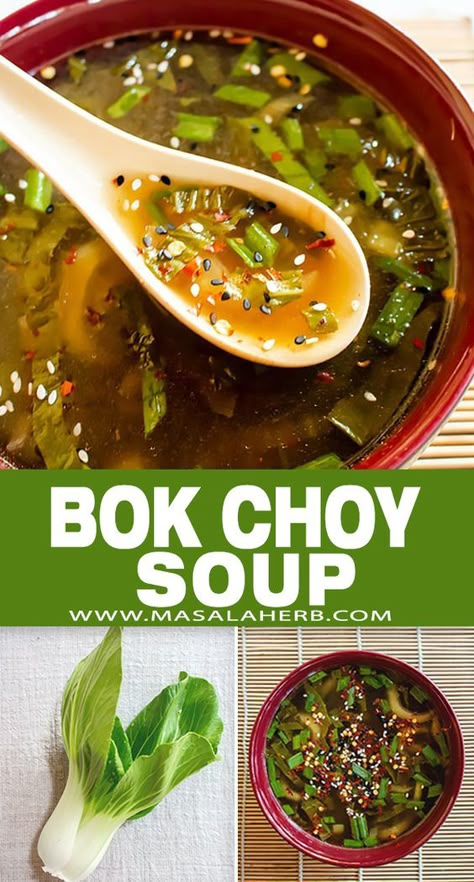 Clear Asian Soup, Pak Choy Recipe, Chinese Soup Recipes Healthy, Book Choy, Clear Soups, Clear Soup Recipe, Light Dishes, Light Soup, Veg Stock