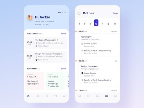 Diary App, To Do App, 보고서 디자인, Ui Design Mobile, Ui Ux 디자인, App Design Layout, Mobile App Design Inspiration, App Interface Design, School Management