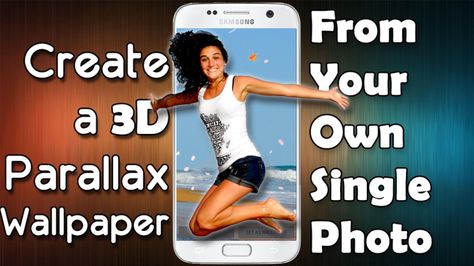 Tutorial: Create a 3D parallax wallpaper from your own photo!  #wallpaper #parallax 3d Parallax Wallpaper, 3d Wallpaper Live, Parallax Wallpaper, Live Backgrounds, Smartphone Holder, Single Photo, Smartphone Wallpaper, Wallpaper App, Summer Fashion Trends