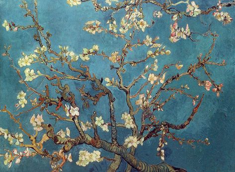 Vincent van Gogh - Branch of an Almond Tree in Blossom [18… | Flickr Van Gogh Wallpaper, Van Gogh Almond Blossom, Vincent Van Gogh Paintings, Arte Van Gogh, Desktop Wallpaper Art, Wallpaper Ipad, Almond Blossom, Van Gogh Paintings, Van Gogh Art