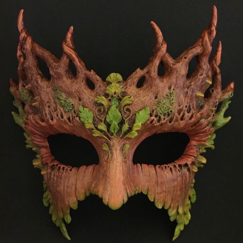 Browse unique items from ATouchOfEldritch on Etsy, a global marketplace of handmade, vintage and creative goods. Dryad Costume, Cool Masks, Carnival Masks, Masks Art, Masks Masquerade, Beautiful Mask, Fantasy Costumes, Masquerade Mask, Masquerade Ball