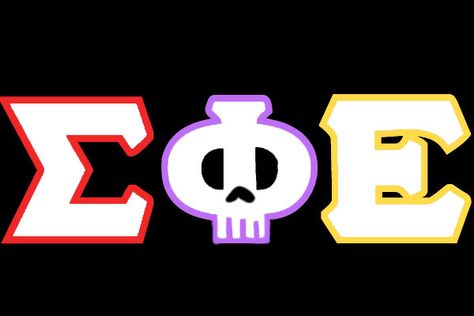 Sigma Phi Epsilon Skull letters Sigma Phi Epsilon, Greek Names, Frat Coolers, Greek Letters, Boyfriend Goals, Cricut Crafts