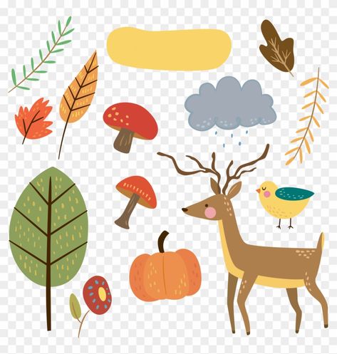 Autumn Planner, Diy Planner Stickers, Fall Planner Stickers, Online Scrapbook, Cloud Stickers, Free Planner Stickers, Stickers Png, Pop Stickers, Silhouette Clip Art