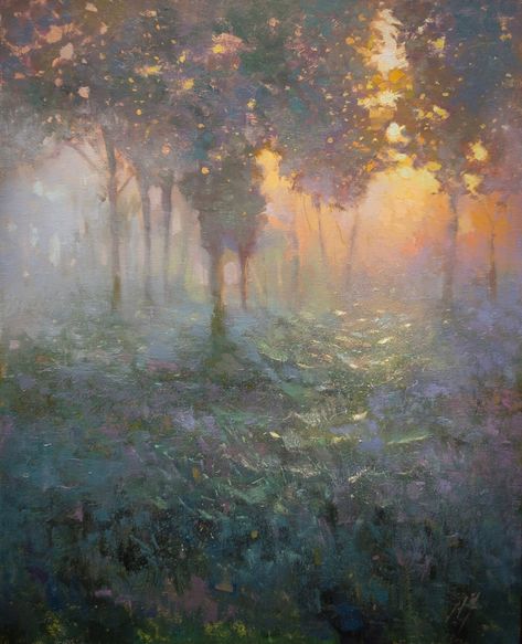 Morning Glory Painting, Glory Painting, Victorian Frames, Odyssey Art, Toro Inoue, Landscape Inspiration, Whatsapp Wallpaper, Forest Painting, Romantic Art