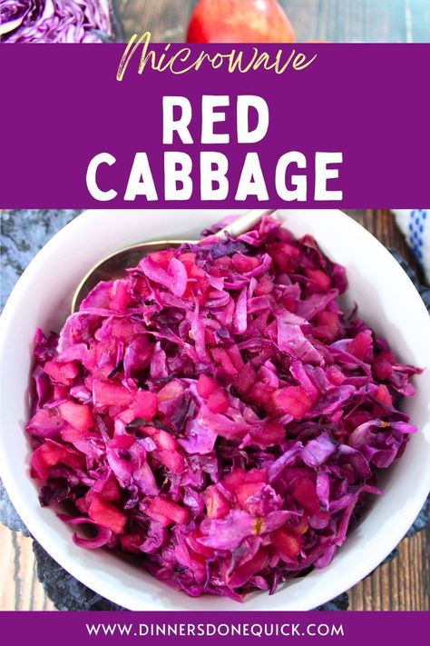 🌟 Unlock the secret to a quick & flavorful microwave red cabbage recipe! 🍽️ Tired of waiting for water to boil? My step-by-step guide will revolutionize meal prep, making it perfect for busy nights or last-minute side dishes. Elevate your cooking game today! 📌 Pin for easy cooking inspiration! 👩‍🍳👨‍🍳 Microwave Red Cabbage, Red Cabbage Recipes, How to Cook Red Cabbage, Red Cabbage with Apples, Cabbage Recipe, Fall Side Dishes, Quick Recipes, Vegetarian Recipes, DinnersDoneQuick Red Cabbage German Style, Purple Cabbage Recipes, Spiced Red Cabbage, Cooked Red Cabbage, German Red Cabbage, German Side Dishes, Red Cabbage Recipe, Sweet And Sour Cabbage, Bbq Pork Sandwiches