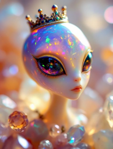 Aliencore Aesthetic, Alien In Spaceship, Ufo Aesthetic, Pretty Alien, Space And Aliens, Alien Princess, Alien Ship, Alien Abduction, Doll Art