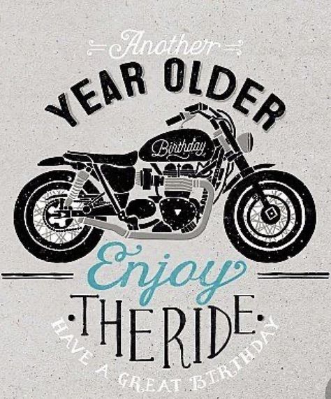 Motorcycle Birthday Card, Motorcycle Birthday Wishes, Happy Birthday Biker, Happy Birthday Motorcycle, Birthday Motorcycle, Birthday Wishes For Men, Happy Birthday Wishes For Him, Cool Happy Birthday Images, Biker Birthday