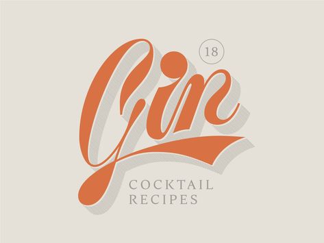 Gin Lettering by Nathan Holthus Gin Logo, Alcohol Design, Gin Brands, Gin Tonic, Cal Logo, Branding Design Logo, Brand Design, Lettering Design, Logo Inspiration