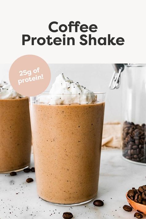 Coffee Protein Shake Coffee Protein Shake Recipes No Banana, Coffee Flavored Protein Shakes, Blended Coffee Protein Shake, Coffee Protein Shake Instant Coffee, Coffee Protien Smoothies Recipes, Mocha Protein Shake, Iced Coffee Protein Shake Recipe, Protein Shake Recipe, Protein Drink Recipes