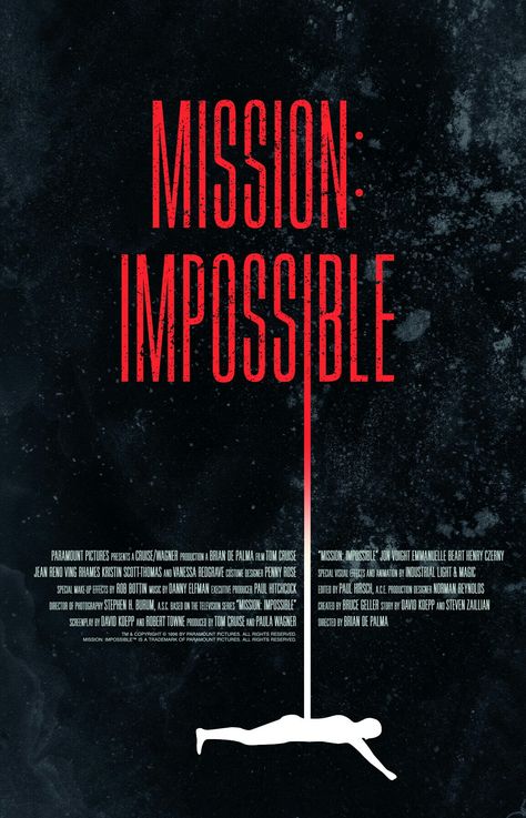 Spy Graphic Design, Mission Impossible Theme, Spy Movie, Grid Poster, Series Posters, Spy Film, Jon Voight, Kristin Scott Thomas, Danny Elfman