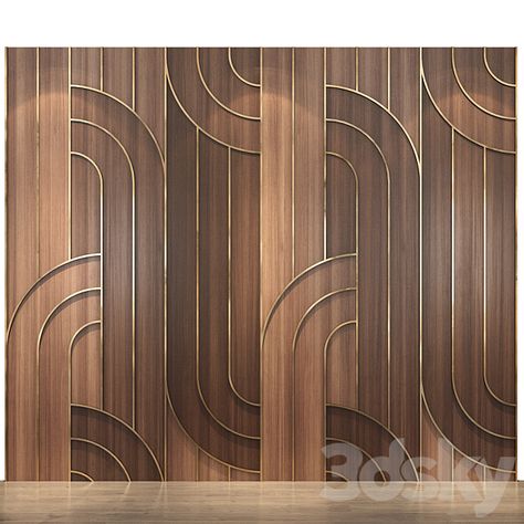 Wall Panel 81 - Other decorative objects - 3D Models - 3DSKY Art Deco Wall Panelling, Wall Panel Texture, Art Deco Panel, Drawing Furniture, Textured Wall Panels, Interior Architecture Drawing, Wall Panel Design, Wall Texture Design, Bedroom Wall Designs