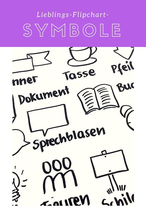 Meine Lieblings-Symbole fürs Flipchart: Banner, Tasse, Figuren, Schild, Glühbirne und viele mehr. #flipchart #flipchartart #flipcharttricks #flipcharttipps #symboleüben #sketchnotes Sketch Note, Wall Mount Jewelry Organizer, Flip Chart, Sketch Notes, Work Inspiration, Nurse Life, Business Solutions, Classroom Management, Creative Business